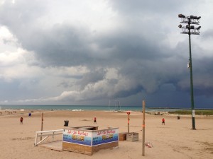 Storm Clouds at Montrose Beach 2013 by Alison Bixby
